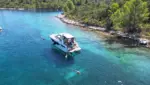 Bavaria S30 motor yacht cruising in the Adriatic Sea