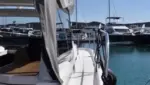 Bavaria SR38 side view modern motor yacht design