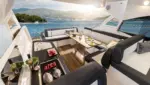 Bavaria SR41 outdoor lounge area onboard