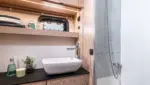 Bavaria SR41 shower cabin onboard